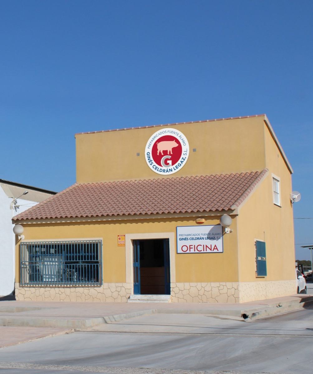 Oficinas de la fábrica de Prefabricados Ginés Celdrán en Fuente Álamo