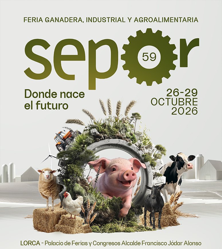 Cartel oficial de SEPOR 2026: Feria Ganadera, Industrial y Agroalimentaria, del 26 al 29 de octubre de 2026 en Lorca